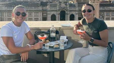 Katie McCabe and Arsenal teammate Caitlin Foord spark romance rumours with pictures from Rome trip