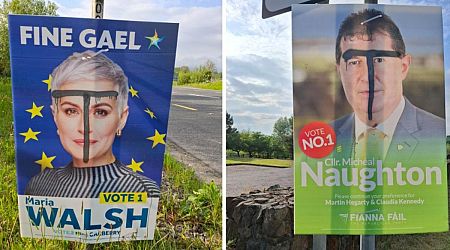 Election posters defaced in Donegal Town vandalism