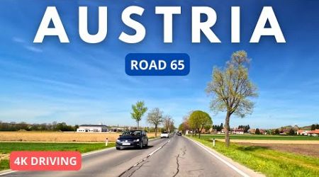 Driving in Austria 4K: Road 65: Hungarian border to Graz - April 2024