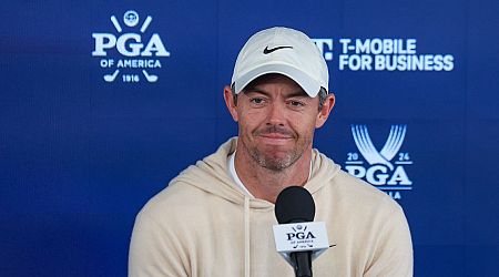 Rory McIlroy gives four-word response to divorce question during PGA Championship press conference