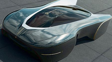 This tailored Mercedes-Benz concept hypercar adapts the volumes of a classy suit for its dynamic shape