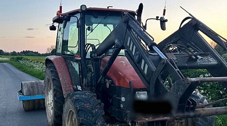 Gardai nab 14-year-old driving uninsured tractor with 13-year-old passenger