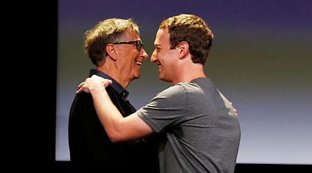 Mark Zuckerberg and Bill Gates squeezed into a mini-version of the Meta CEO's Harvard dorm for his 40th birthday bash