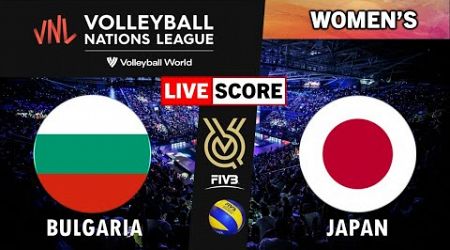 VNL Live | BULGARIA vs JAPAN | 2024 Volleyball Nations League WOMEN&#39;s Tournament Live Scoreboard
