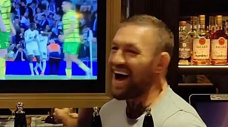 Conor McGregor hops behind bar in Dublin pub hours after father's heart attack