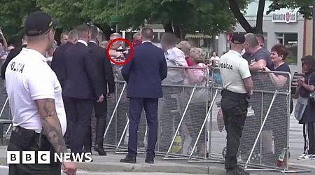 Moment leading up to shooting of Slovak PM