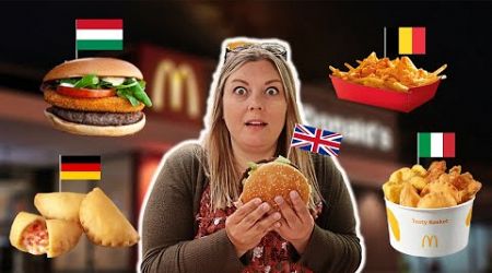 Trying McDonald&#39;s in 7 European Countries (Italy, Germany, UK, France, Hungary, Austria, Belgium)