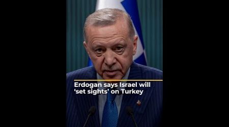 Erdogan says Israel will &#39;set sights&#39; on Turkey | AJ #shorts