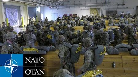 Thousands of US, Swedish, Italian, Dutch and Spanish Army Paratroopers Joint Exercise Swift Response