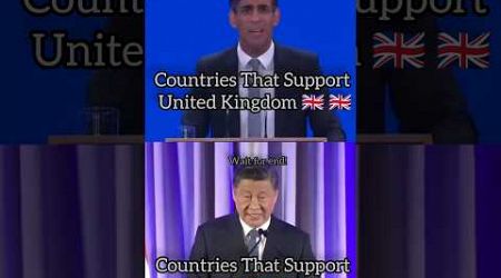 Countries That Support United Kingdom Vs China #shorts #youtubeshorts