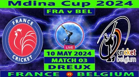 France vs Belgium | FRA vs BEL | 3rd T20I Match of Mdina Cup 2024 | Cricket Info Live