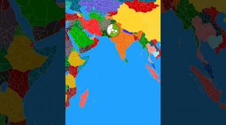 India aur Pakistan vs China USA and United Kingdom #map #countryballs #countryballexplained #world.