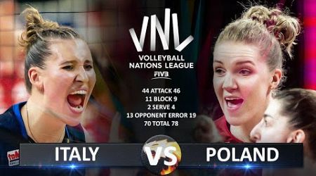 Italy vs Poland | Women&#39;s VNL 2024