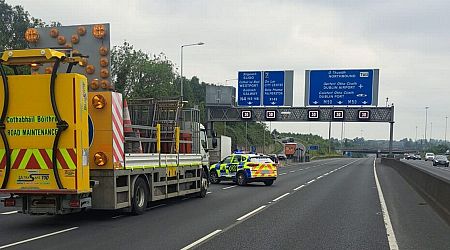 M50 crash: Motorcyclist, 40s, tragically dies following collision with lorry