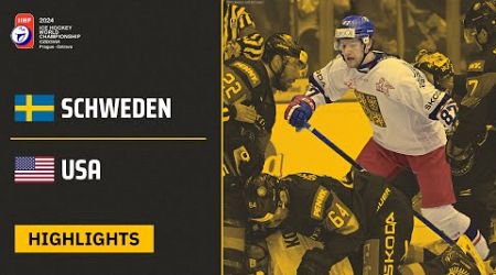 Schweden vs. USA | Highlights - 1. Spieltag, Eishockey-WM 2024 | SDTV Eishockey