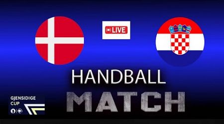 Denmark Vs Croatia handball match Gjensidige Cup 2024