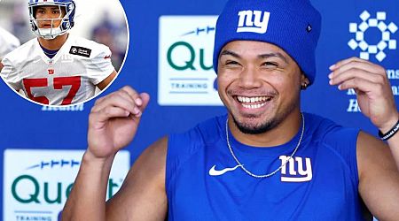 Giants' Darius Muasau is a different man on the football field