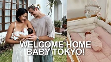 Bringing our newborn daughter home from the hospital! | Filipina-Norwegian | Dad vlog