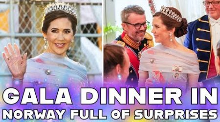 Queen Mary and King Frederik&#39;s 20th wedding anniversary in Norway and gala dinner with the new tiara