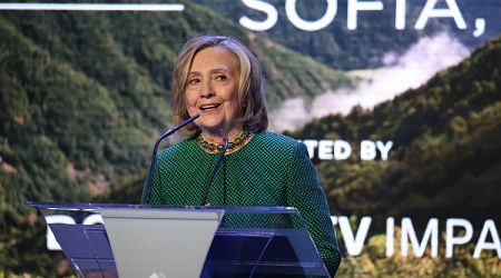 Hillary Clinton Attends Clinton Global Initiative Sofia Meeting Urging to Invest in Women Entrepreneurs