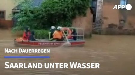 Saarland: Hochwasserlage nach Dauerregen katastrophal | AFP