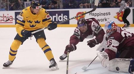 Sweden beats Latvia 7-2, Switzerland routs Denmark 8-0 at men's hockey world championship