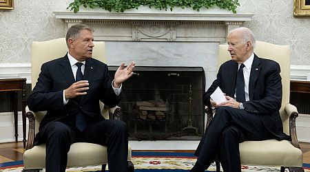 Biden, Romanian President Klaus Iohannis celebrate 20 years of NATO membership