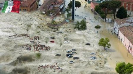 Milan, Italy is in chaos! Record flash flood in 170 years swept away people and vehicles