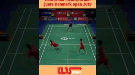 Smash Keras Jordan di final Denmark Open #shorts #badminton #pravenjordan #melatidaevaoktavianti