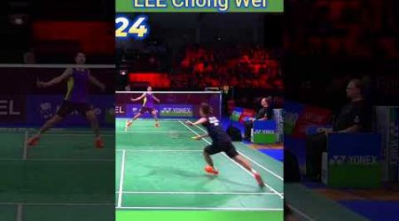 Lee Chong Wei Vs Wei Nan | Ultimate Rally | 43 Shots [Denmark Open 2015] #leechongwei #shorts