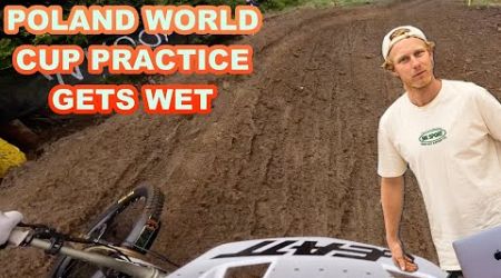 POLAND WORLD CUP PRACTICE GETS WET !