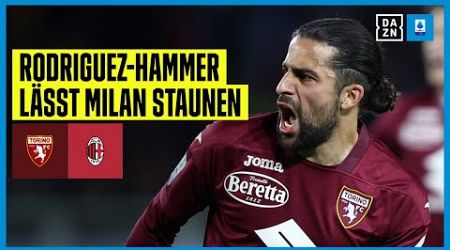Rodriguez packt den Distanzkracher aus: FC Turin - AC Milan | Serie A | DAZN Highlights