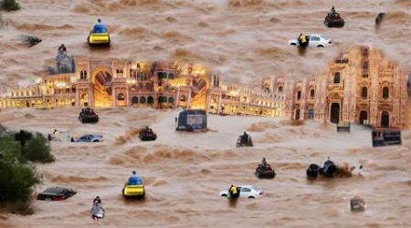 Disaster in Europe: Milan flooded after heavy rains in Italy