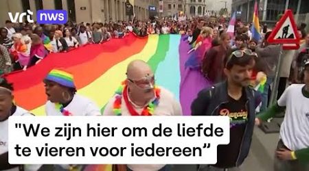 Brussels Pride lokt tienduizenden demonstranten naar de hoofdstad