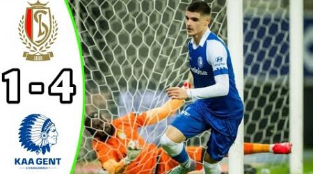 Standard Liege vs KAA Gent 1-4 Highlights | Jupiler Pro League 2024 Efootball Game Play