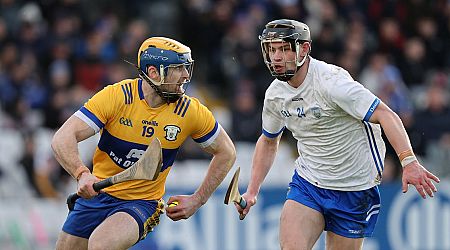 What time and TV channel is Clare v Waterford on today in the Munster Hurling Championship?