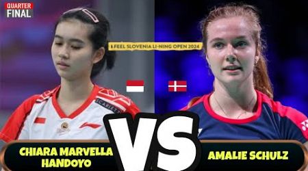 Chiara Marvella Handoyo vs Amalie Schulz [2] - Badminton SLOVENIA OPEN IS 2024 | QF