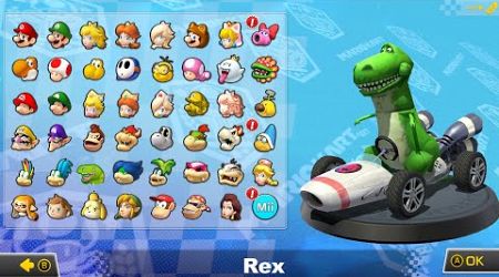 What if you play Rex in Mario Kart 8 Deluxe (DLC Courses) 4K