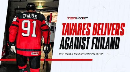Tavares had an &#39;unbelievable night&#39; to help Canada overcome adversity against Finland