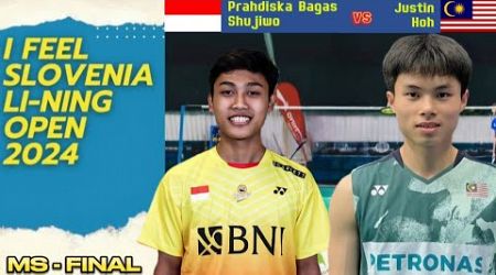 Prahdiska Bagas Shujiwo (INA) vs Justin Hoh (MAS) | F | Badminton Slovenia Open 2024