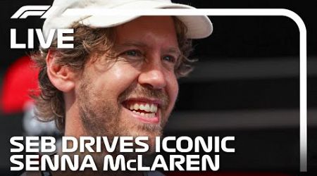 LIVE: Sebastian Vettel Drives Senna&#39;s Historic 1993 McLaren MP4/8