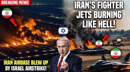 Israel Blew Up Iran&#39;s Largest Airbase with Hundreds of US Missiles! 46 Iranian Jets Burns like hell!