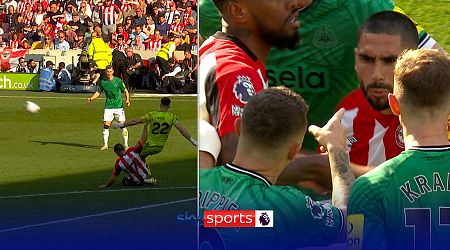 Neal Maupay sparks scuffle in final Brentford game!