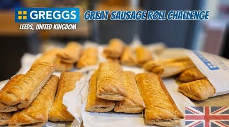 Gregg&#39;s Bakery Great Sausage Roll Challenge in Leeds United Kingdom