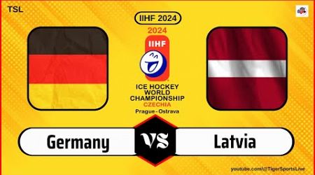 Germany vs Latvia | IIHF World Championship 2024 | Ice Hockey Live