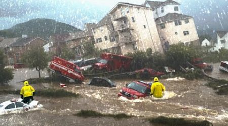 Western Germany underwater! Saarland Battles Raging Floods, Landslides, power outages!
