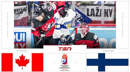 Canada vs. Finland HIGHLIGHTS | 2024 Men&#39;s World Hockey Championships