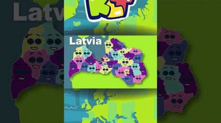 Latvia Is Between Lithuania &amp; Estonia! | KLT GEO #shorts