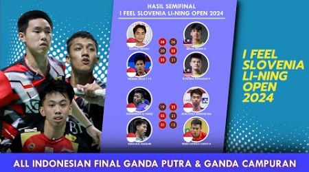 Hasil Semifinal Slovenia Open 2024. All Indonesian Final Ganda Putra &amp; Campuran #sloveniaopen2024