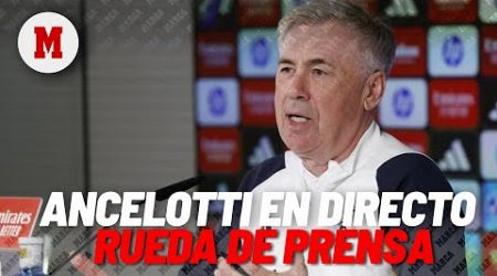 EN DIRECTO I Rueda de prensa de Ancelotti antes del partido frente al Villarreal, en vivo
